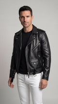 Austin | Leather Bomber Jacket