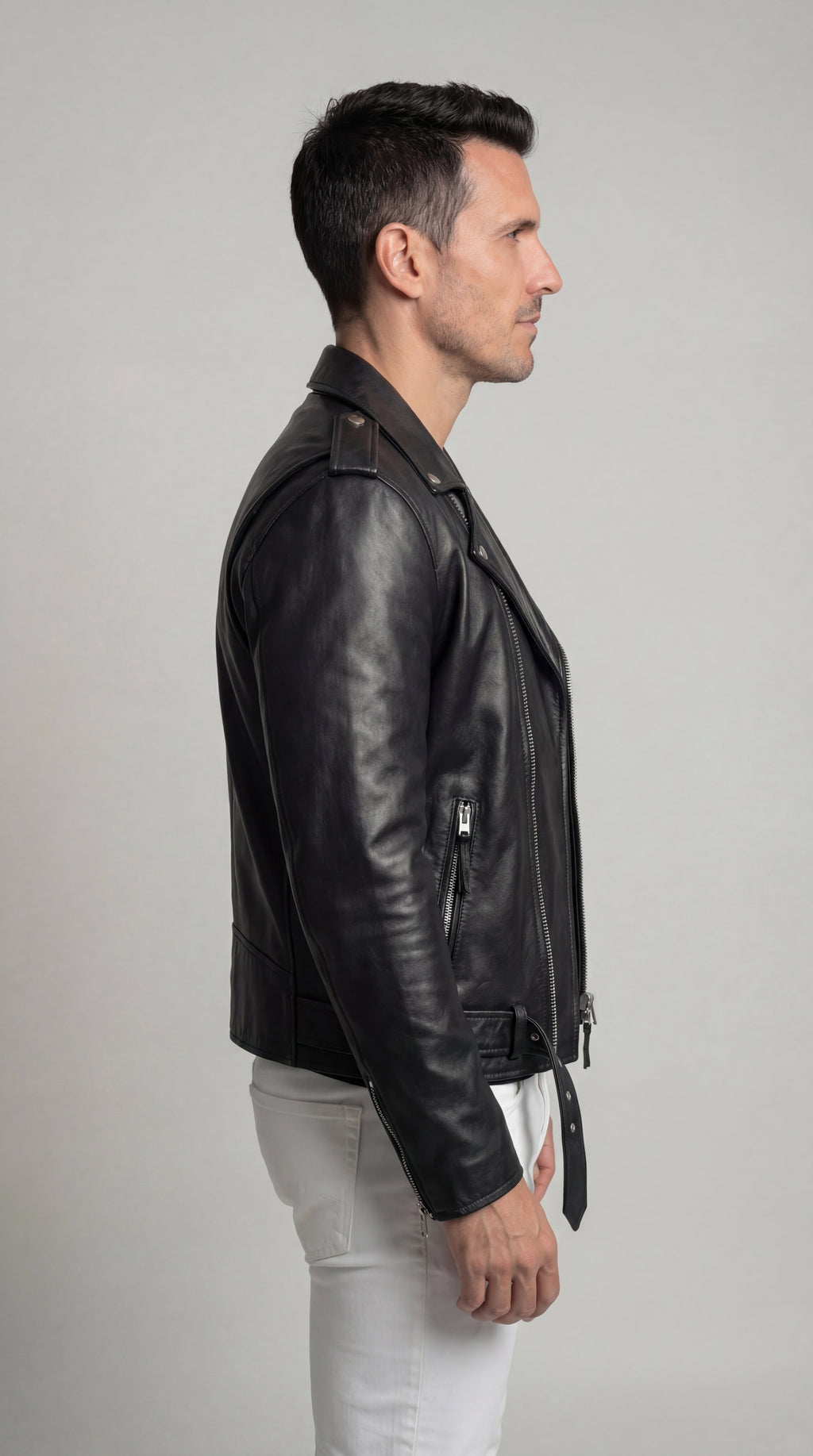 Austin | Leather Bomber Jacket