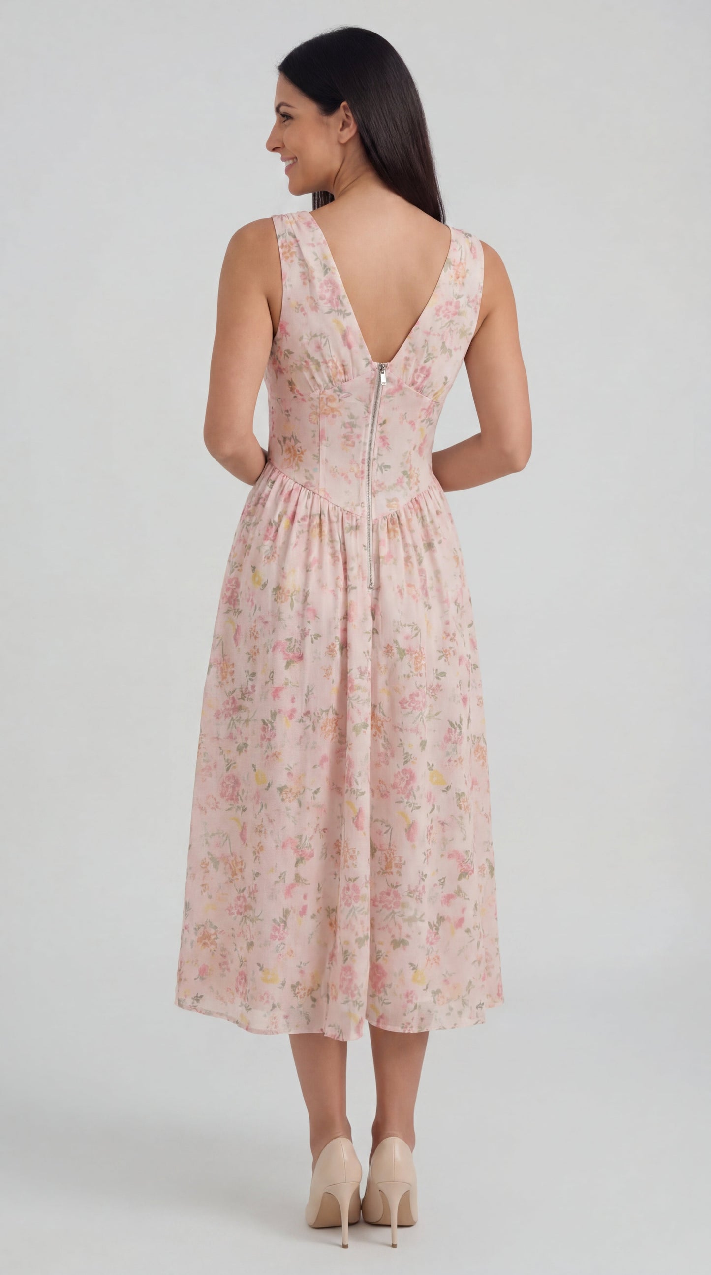 Cassiopeia | Vestido midi con escote en V