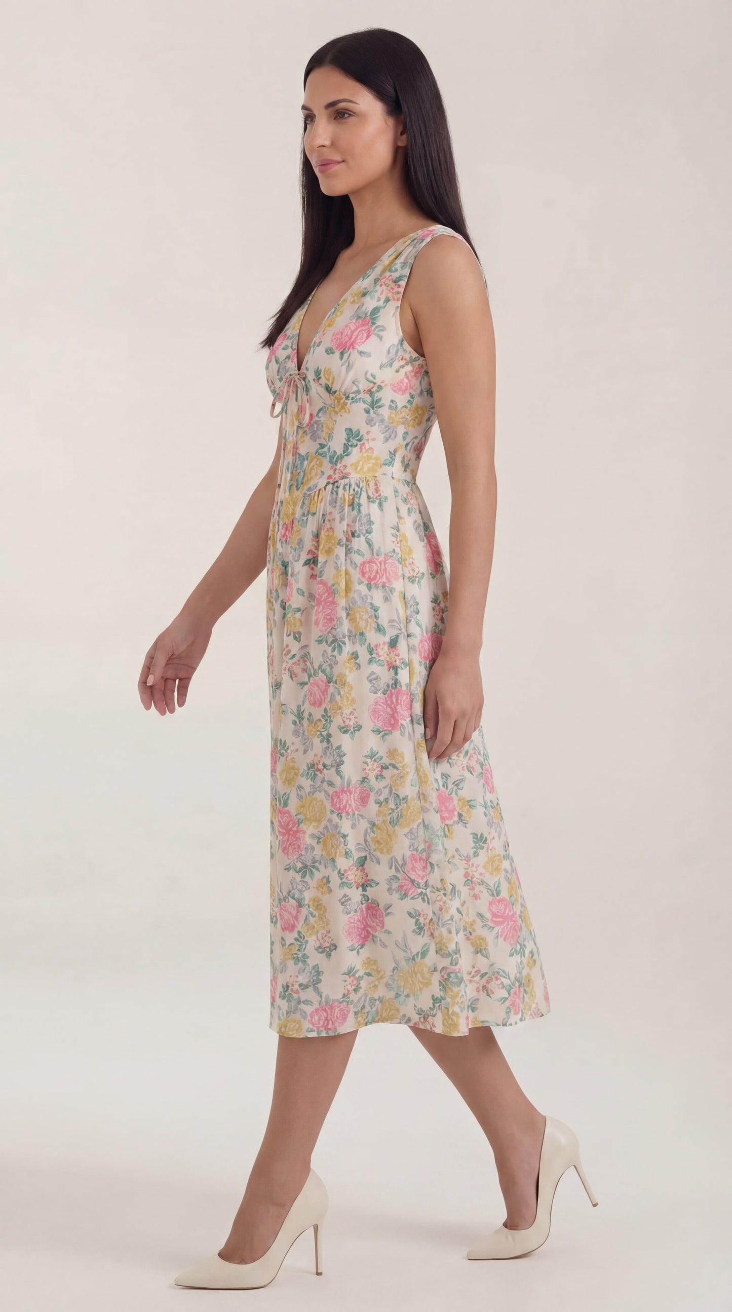 Cassiopeia | Vestido midi con escote en V
