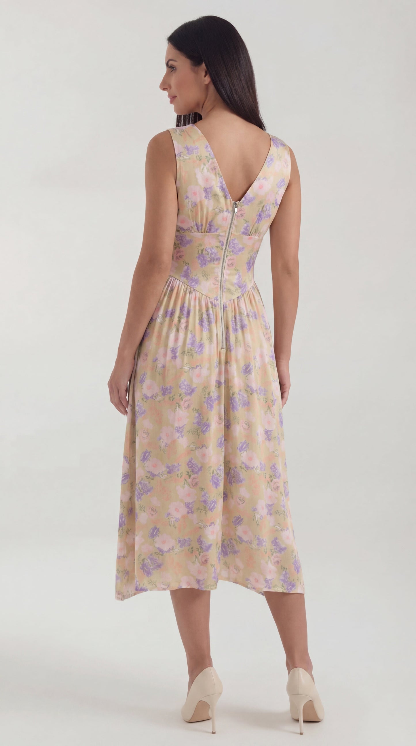 Cassiopeia | Vestido midi con escote en V