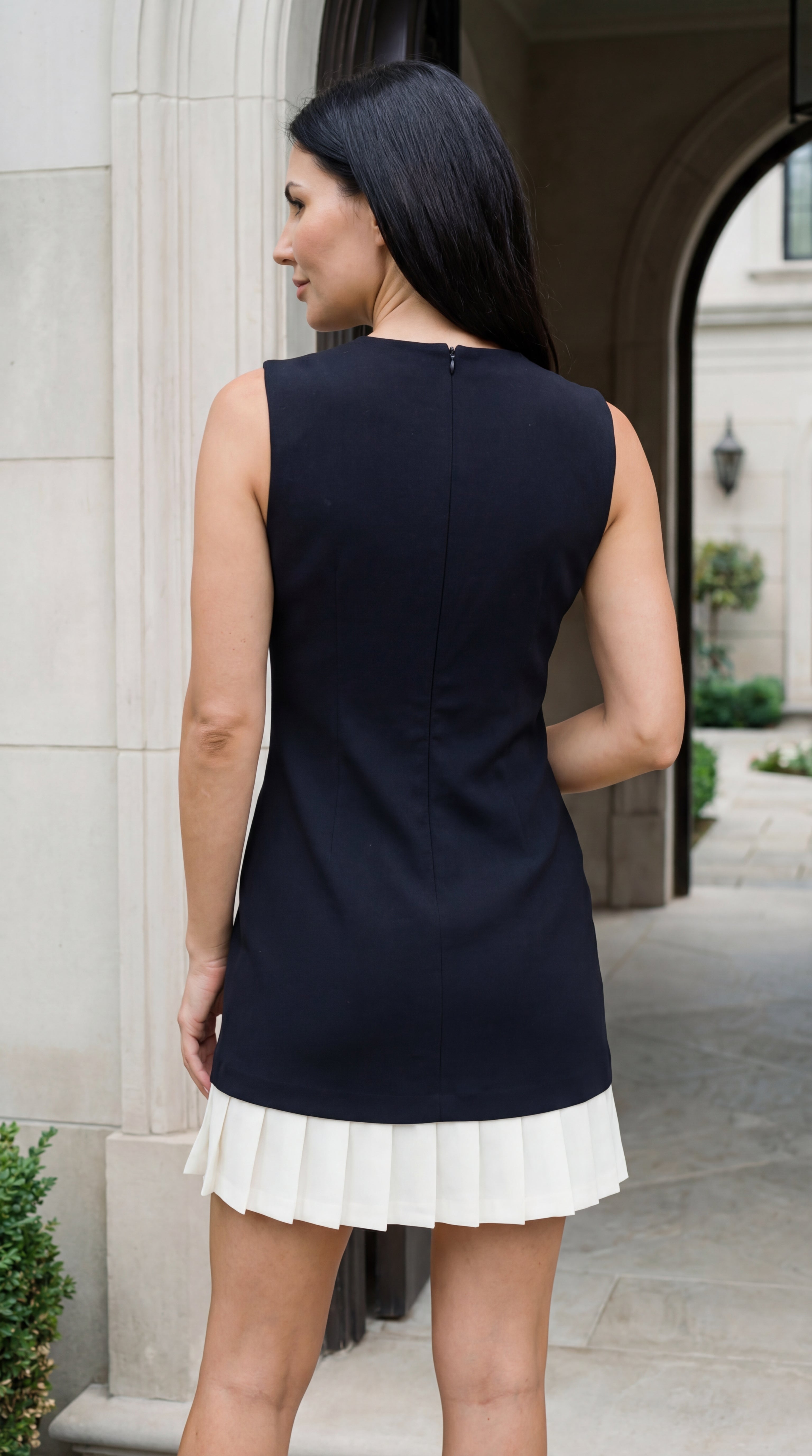 Celine A-line sleeveless mini dress