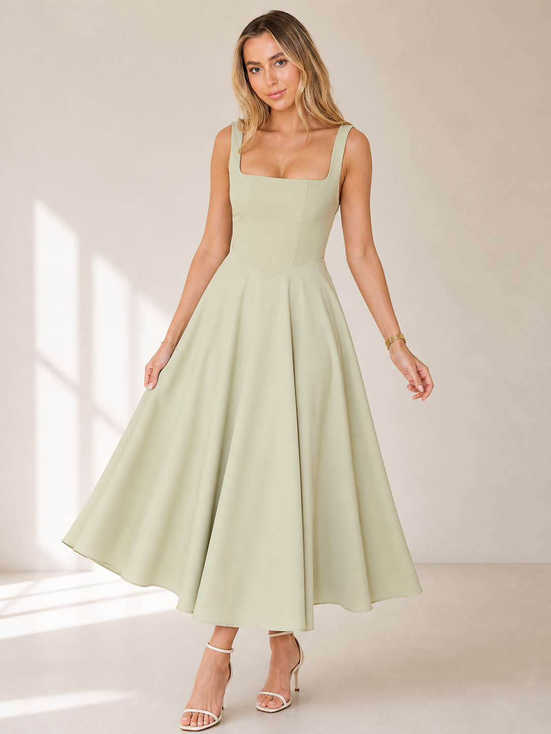 Mediterranean Essence Minimal Long Dress