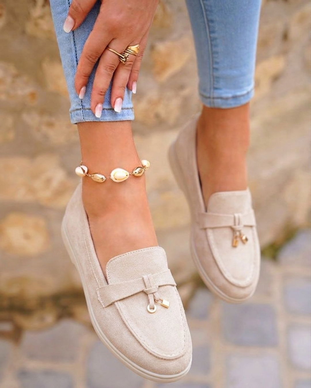 Chloe | Beige Loafers