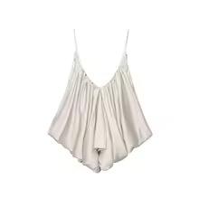 Asymmetric Satin Top Bronze Glow