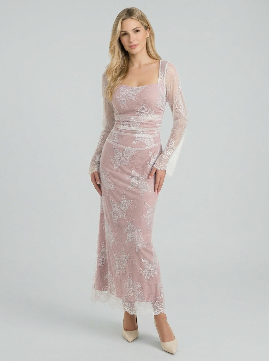 Nerissa | Vestido largo de encaje