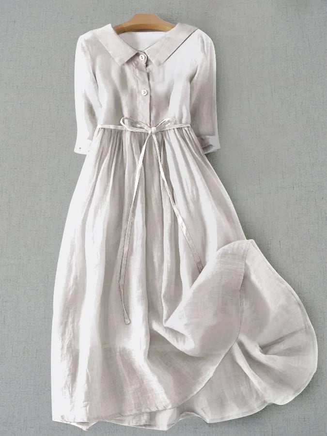 Mercedes | Summer Dress with Waist Drawstrings