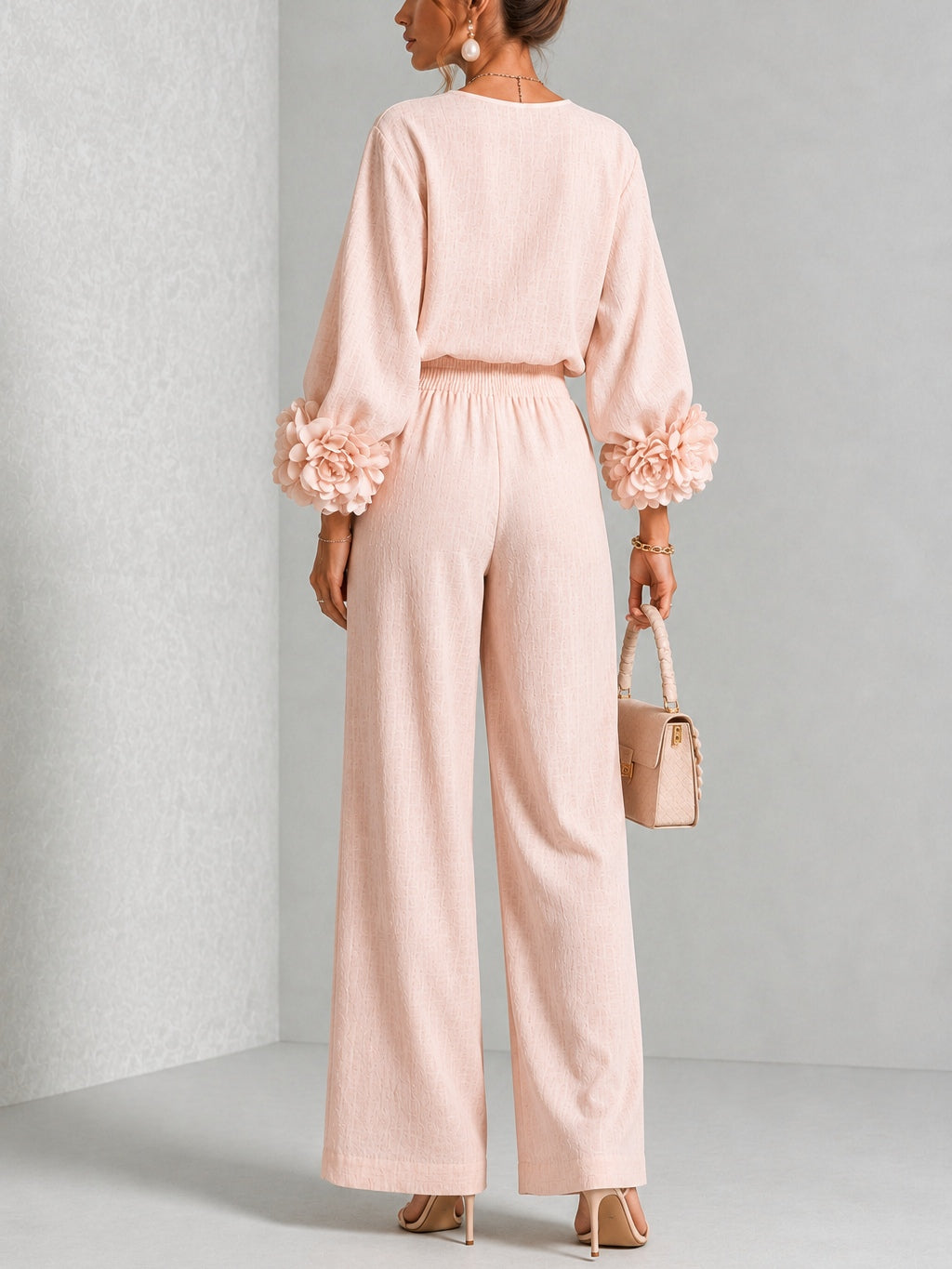 Rosalie | Conjunto Dos Piezas con Puños Florales