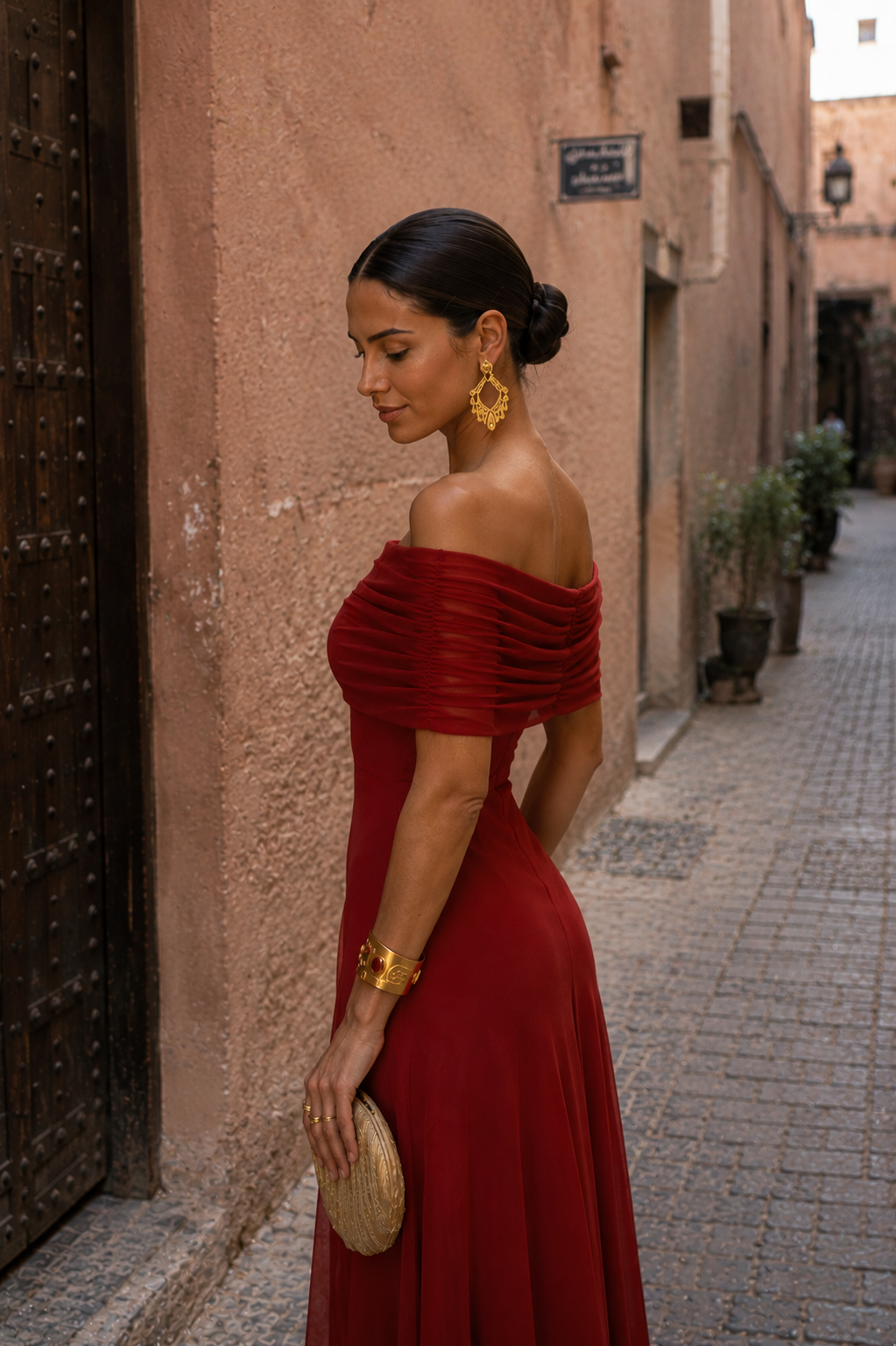 Vestido Aitana en Terracota