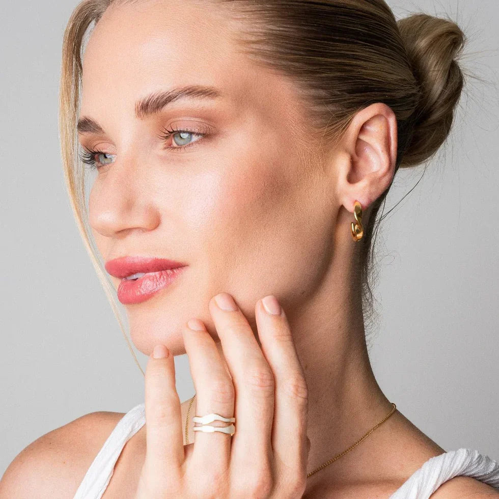 Marea | 18K gold-plated adjustable ring