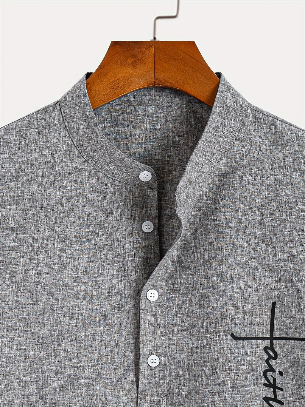 Jesus | Elegant Mandarin Collar Shirt