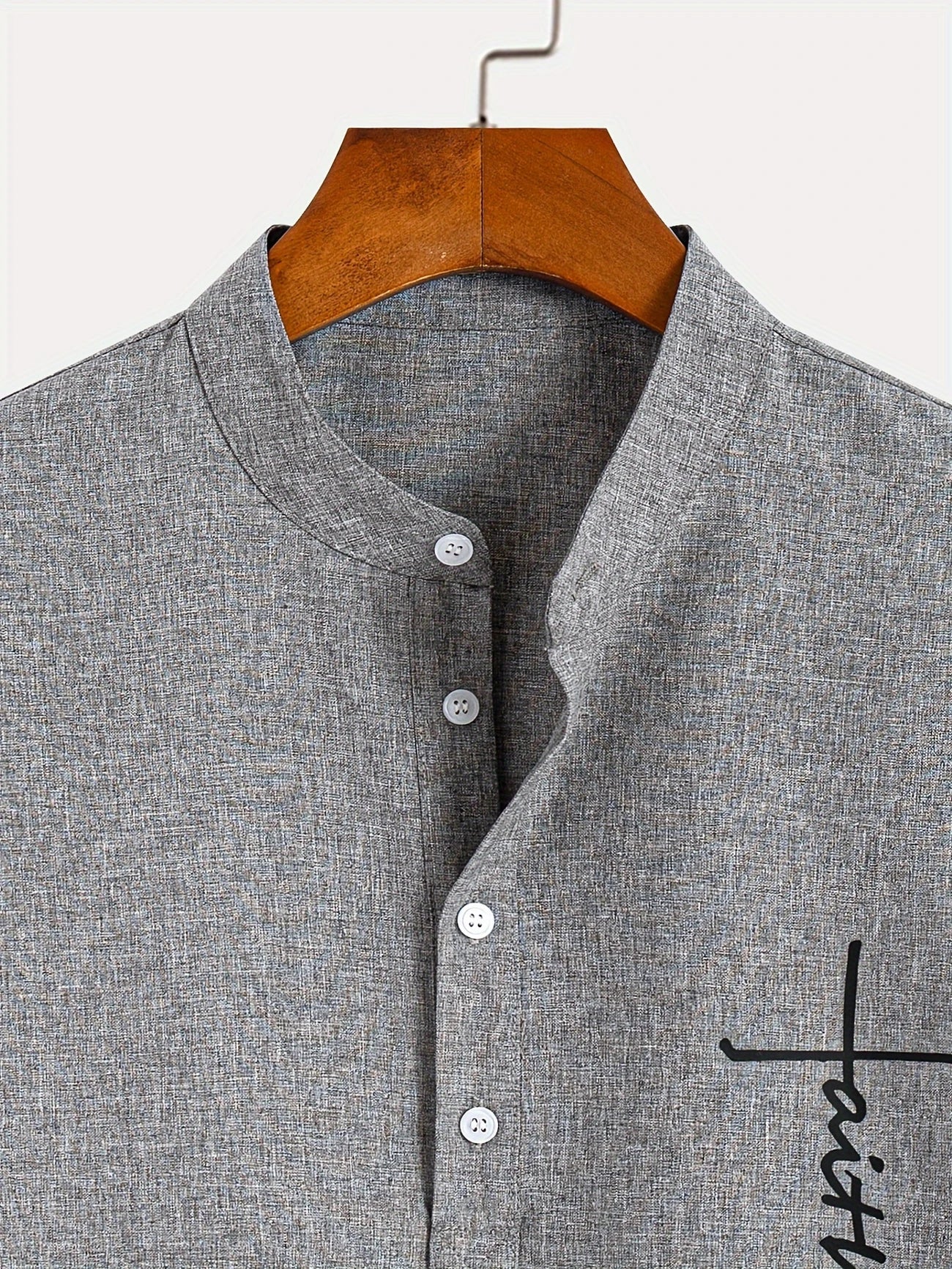 Jesus | Elegant Mandarin Collar Shirt
