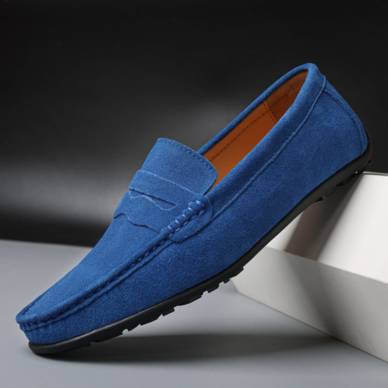 Lurano | Retro suede loafers