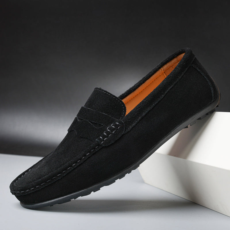Lurano | Retro suede loafers