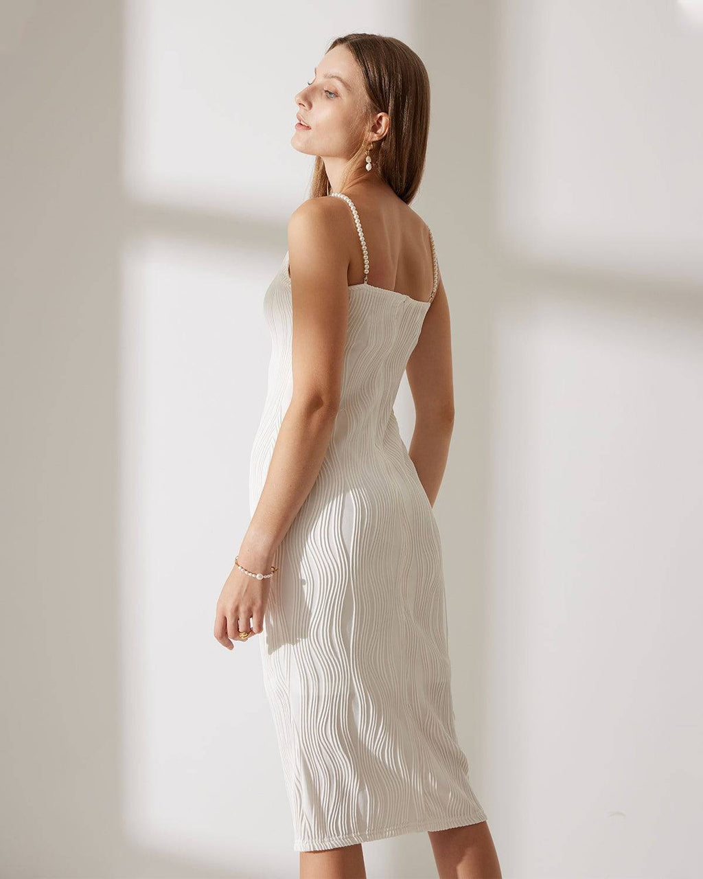 Rocio | Textured Wave Effect Cami Dress