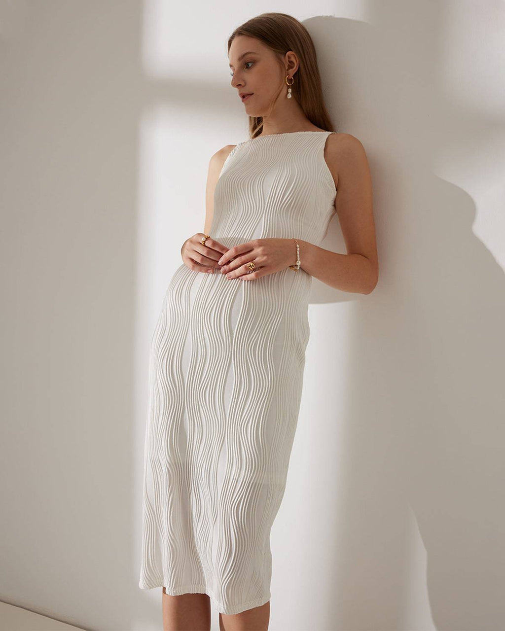 Rocio | Textured Wave Effect Cami Dress