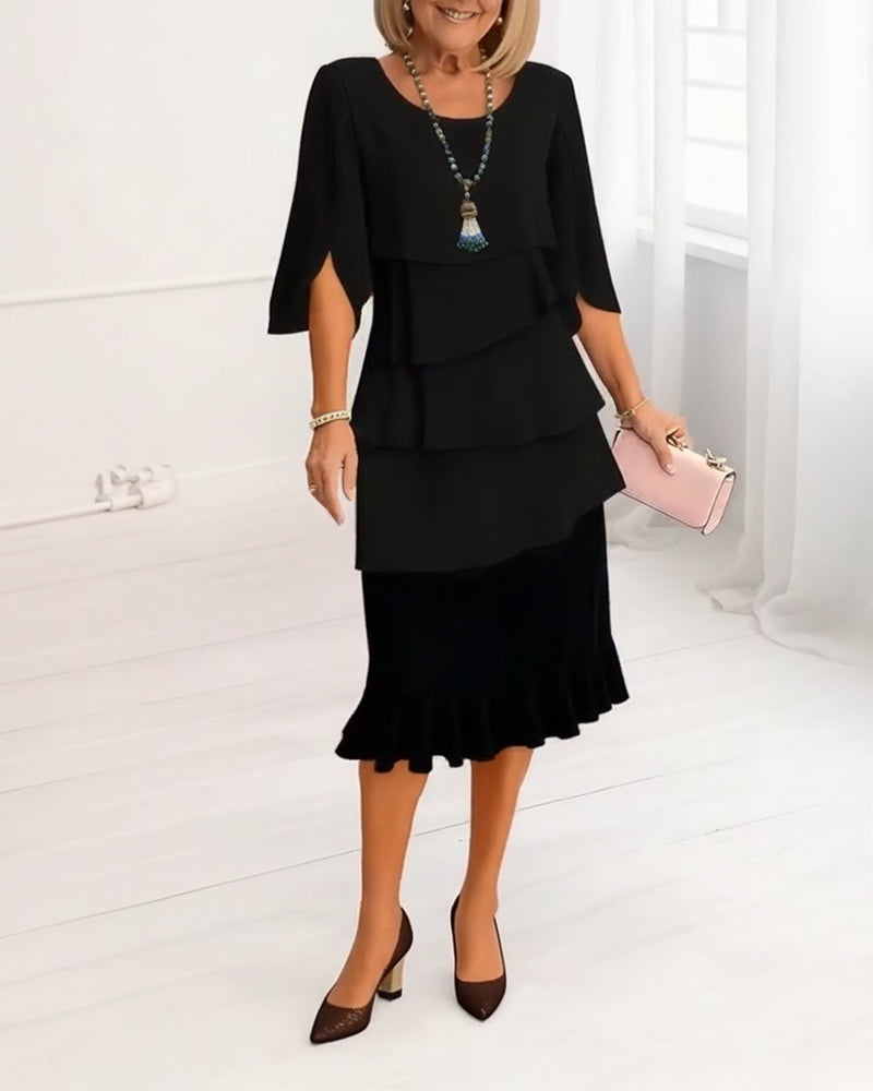 Sofia | Vestido elegante y vaporoso con volantes