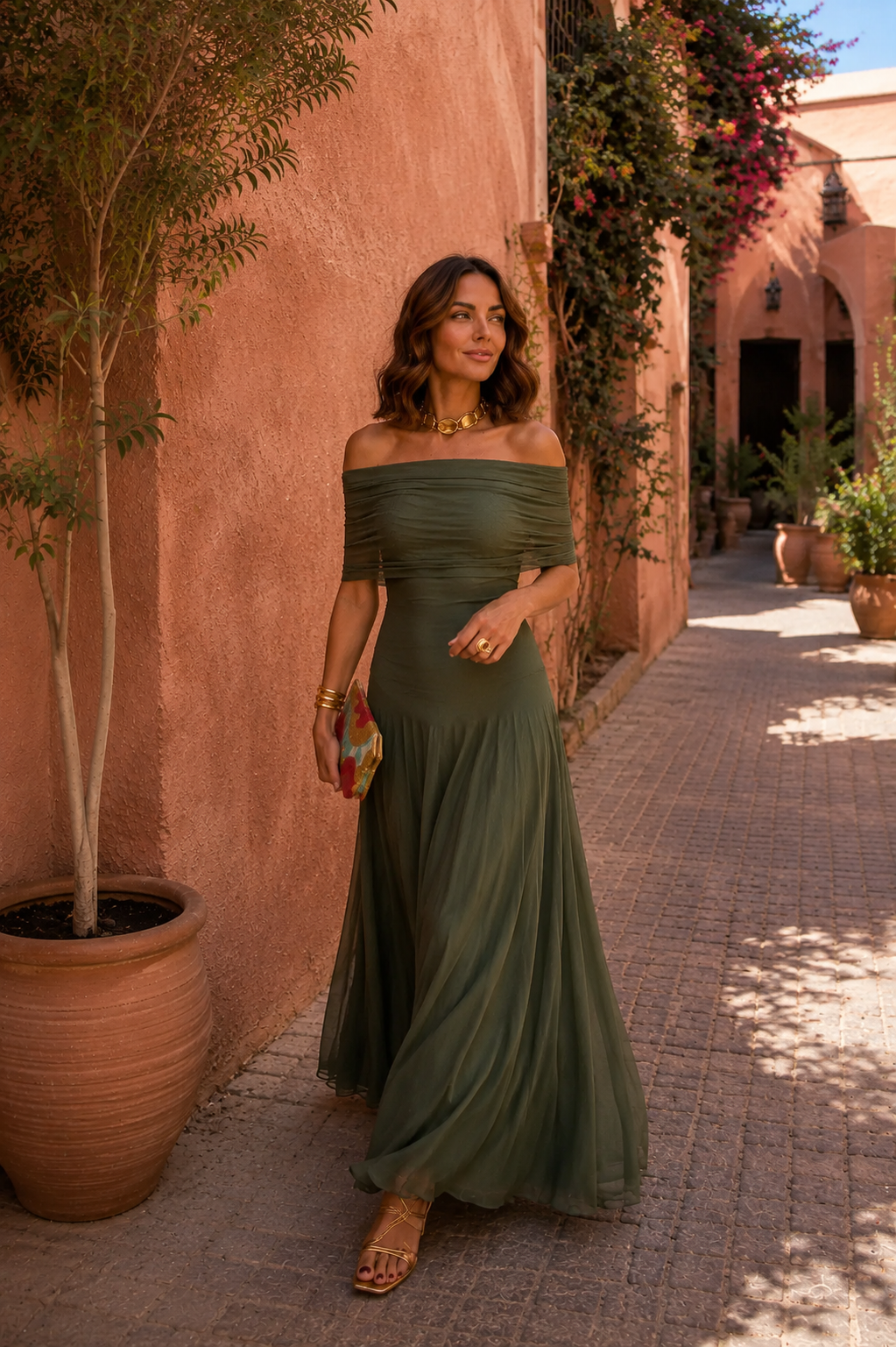 Vestido Aitana en Verde