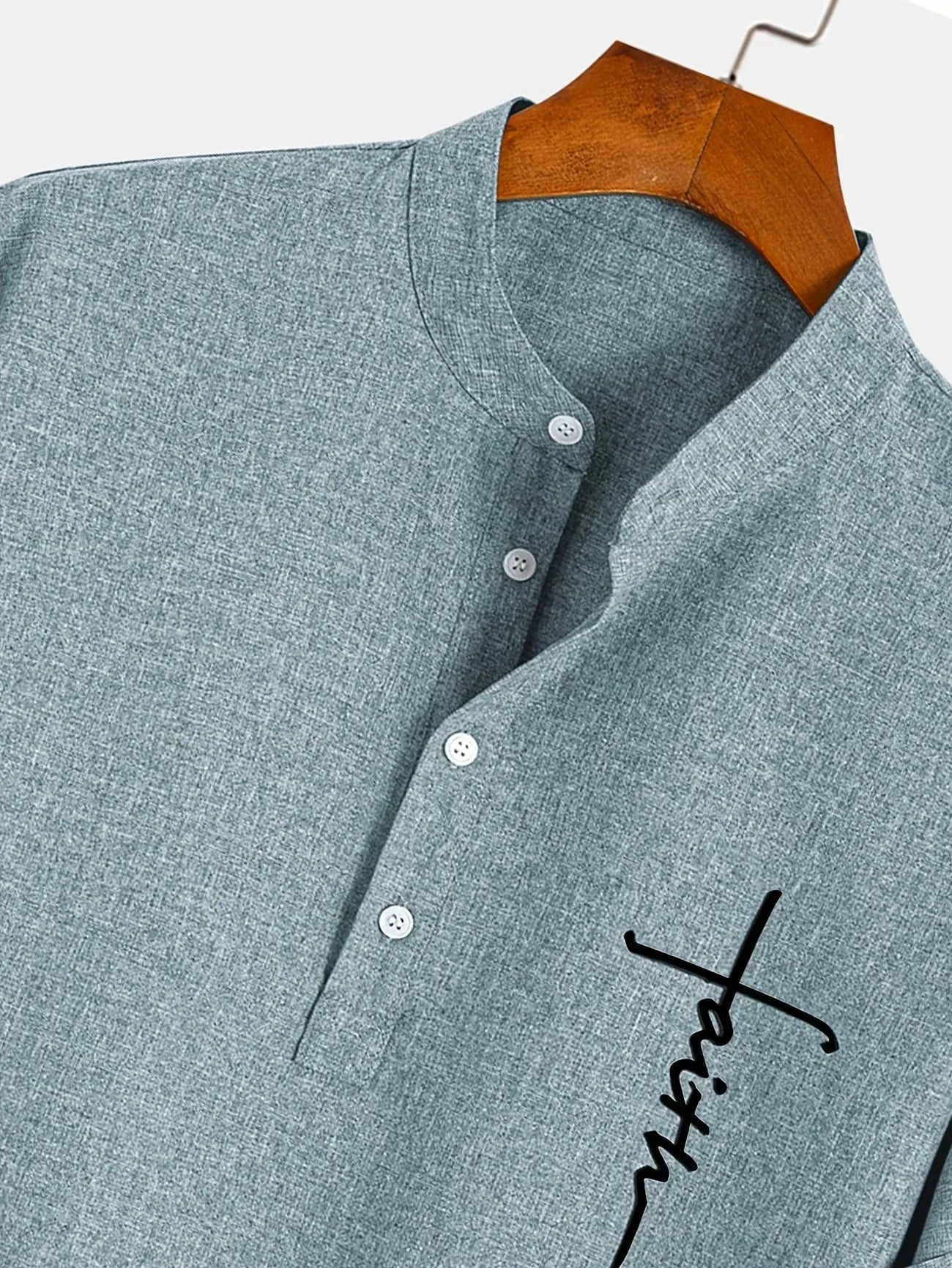 Jesús | Camisa Elegante Cuello Mao