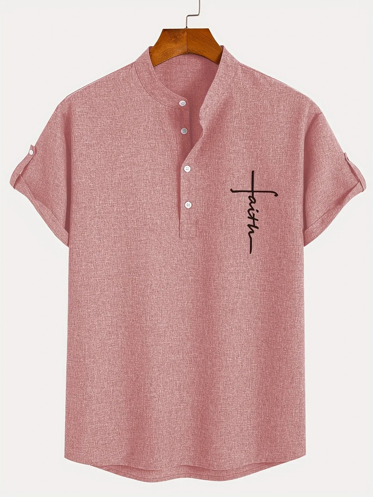 Jesus | Elegant Mandarin Collar Shirt