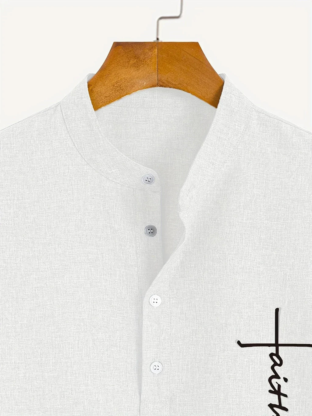 Jesus | Elegant Mandarin Collar Shirt
