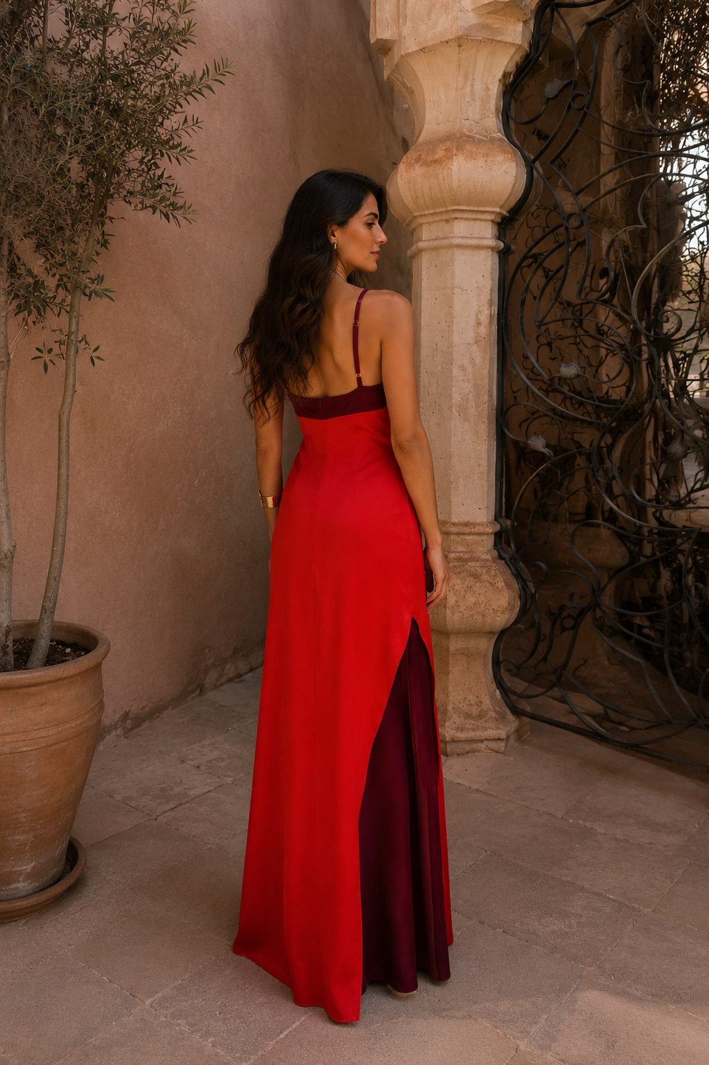 Vestido Cintia en rojo