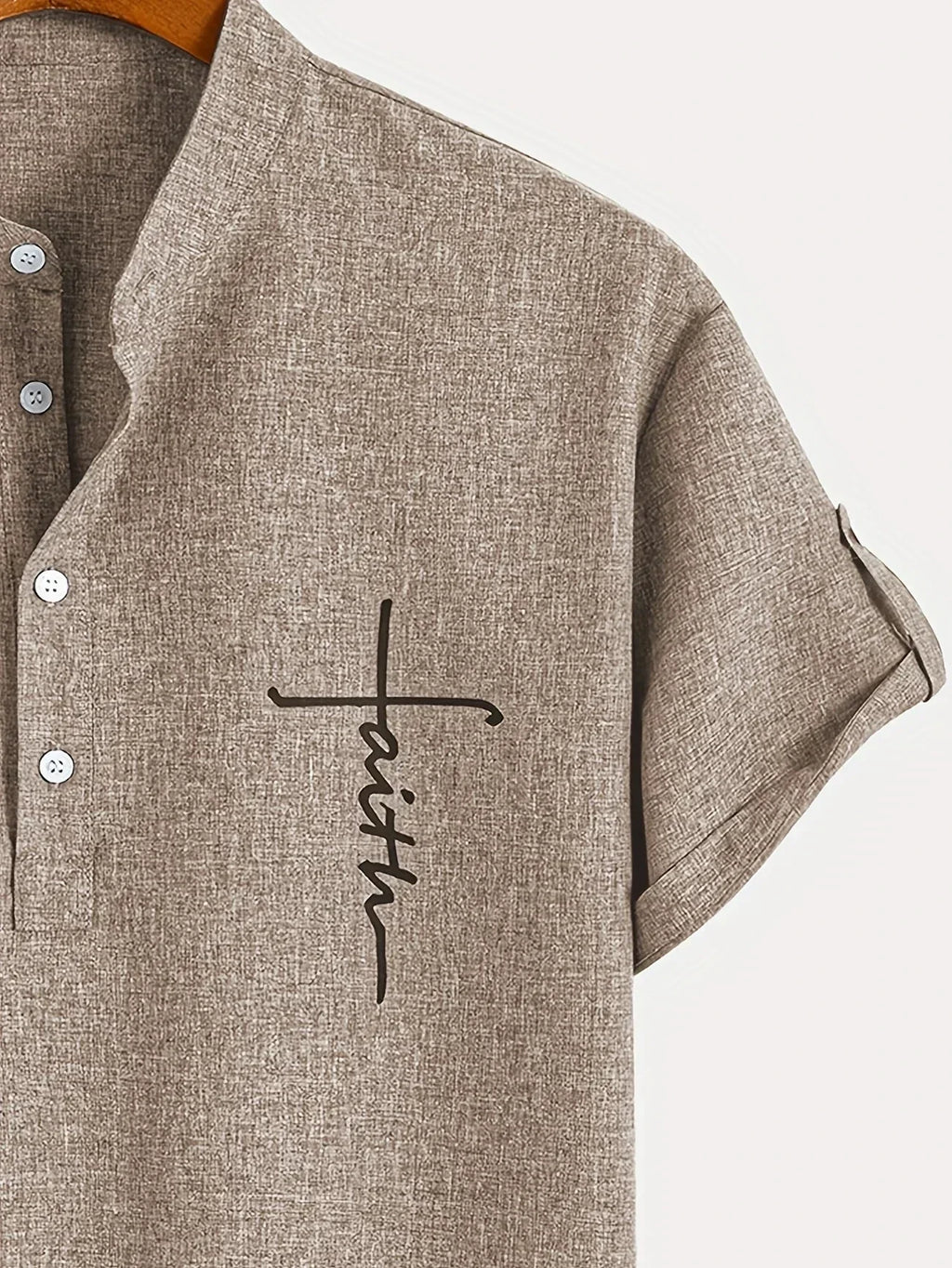 Jesus | Elegant Mandarin Collar Shirt