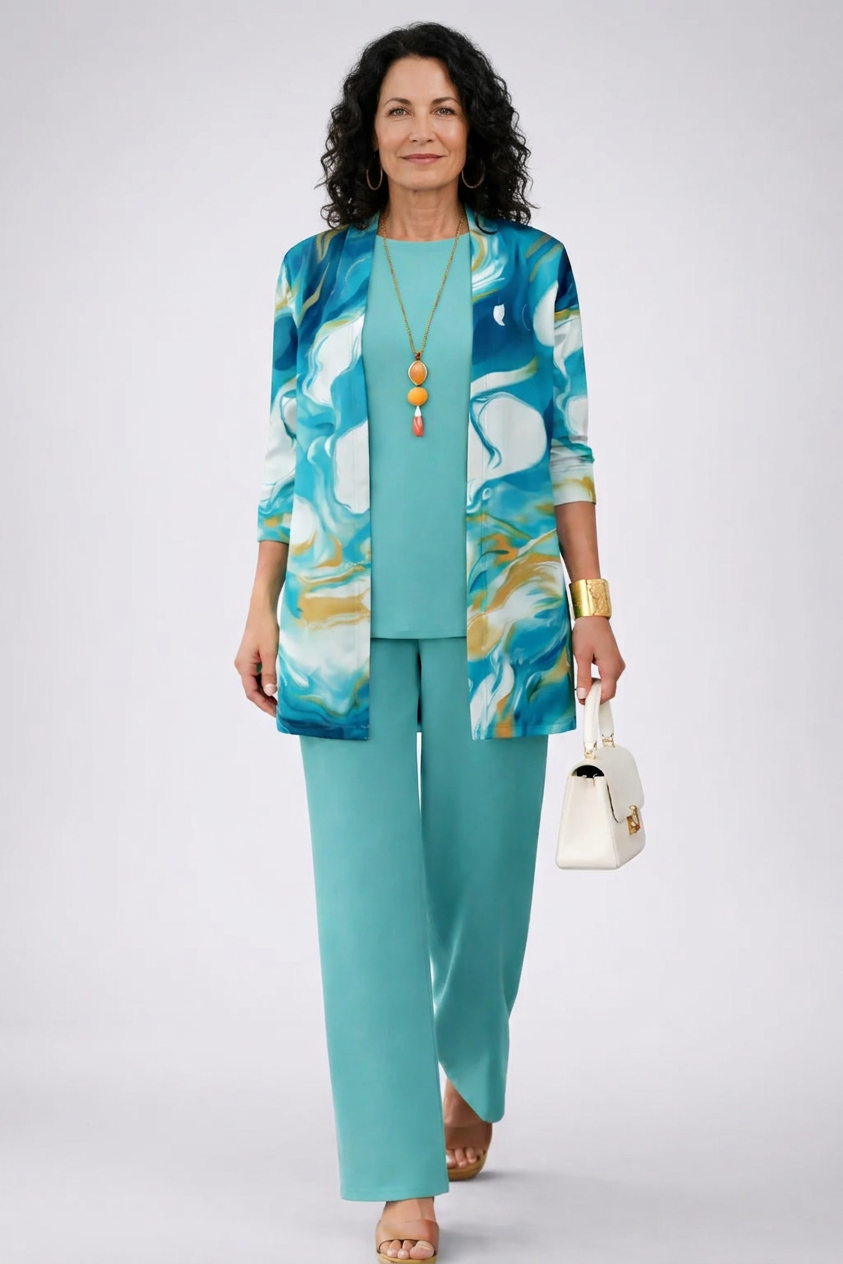 Len | Conjunto de Tres Piezas Elegante