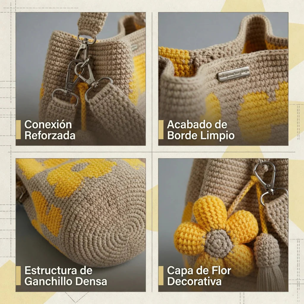 Julia | Floral Crochet Bag