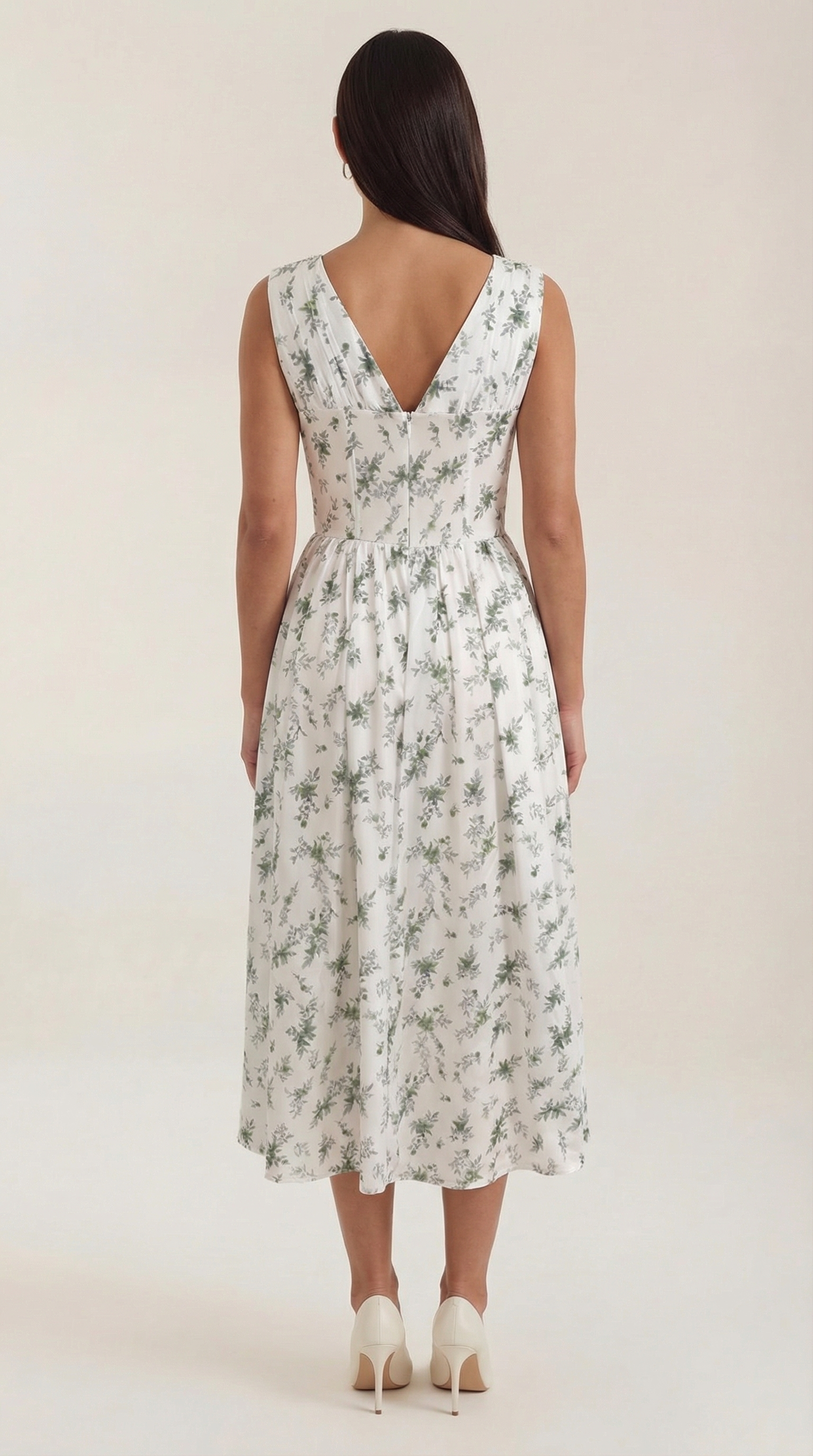 Cassiopeia | Midi dress with V-neckline