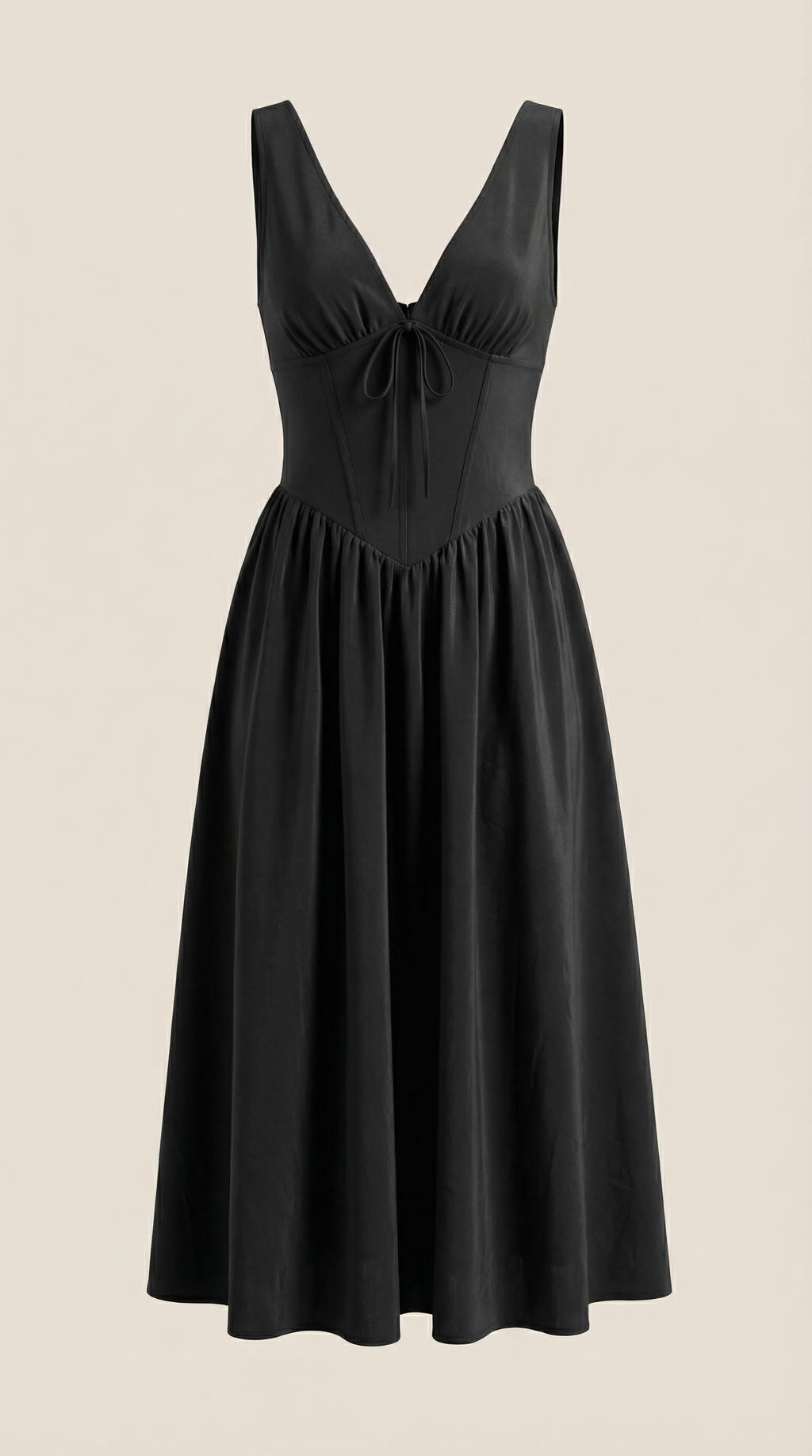 Cassiopeia | Midi dress with V-neckline