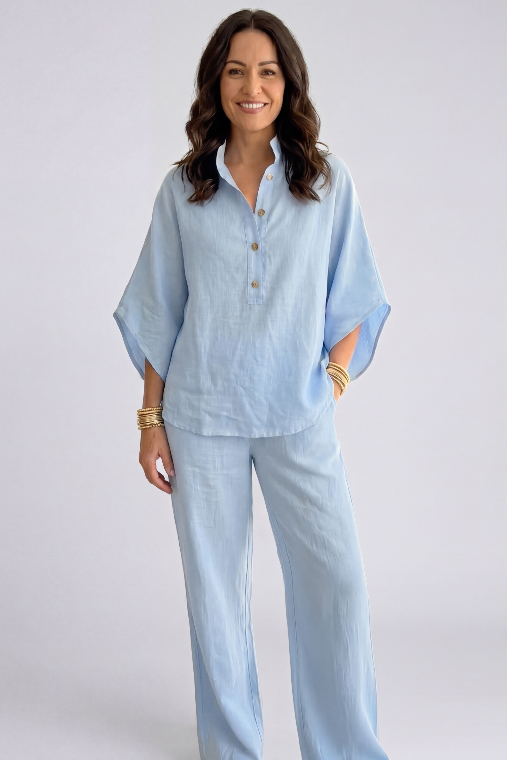 Josefa | Batwing Top and Wide-Leg Pants Set