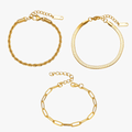 Esential | 18K Gold Plated Bracelet Set