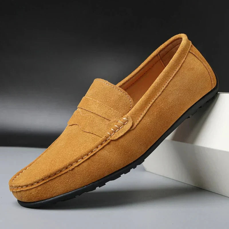 Lurano | Retro suede loafers