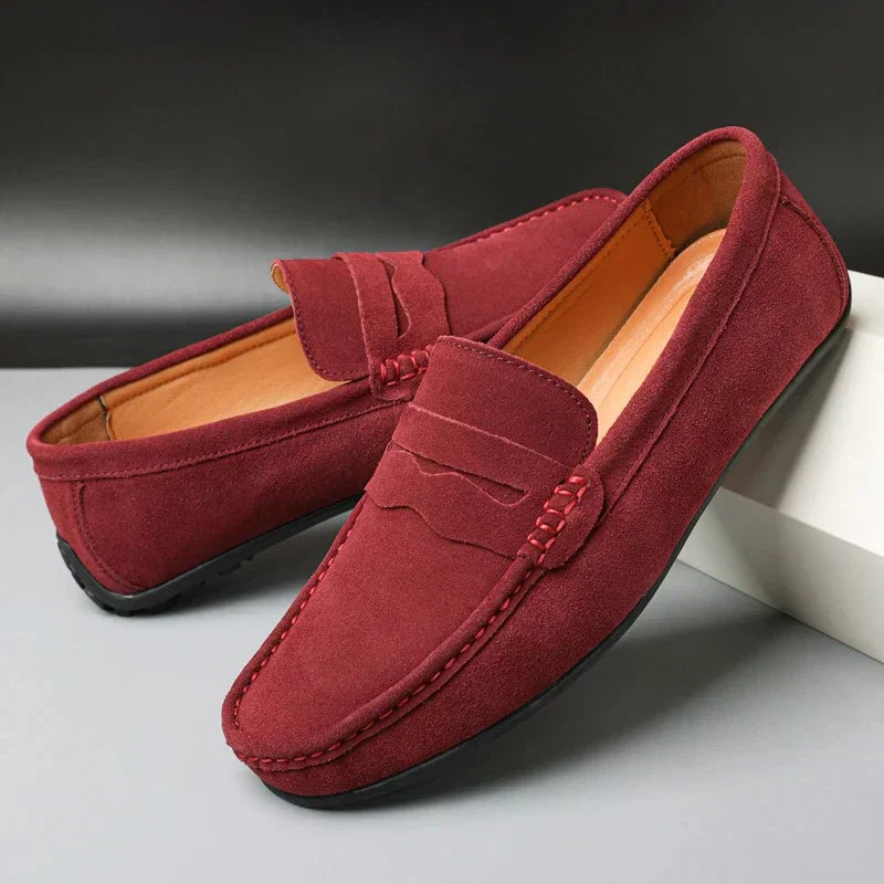 Lurano | Retro suede loafers