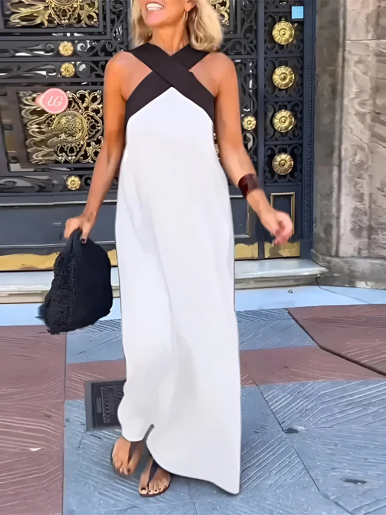 Lucia | Crisscross Maxi Dress