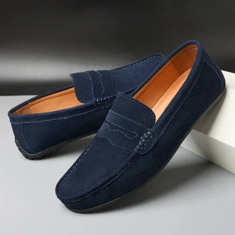 Lurano | Retro suede loafers
