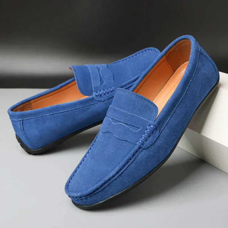 Lurano | Retro suede loafers