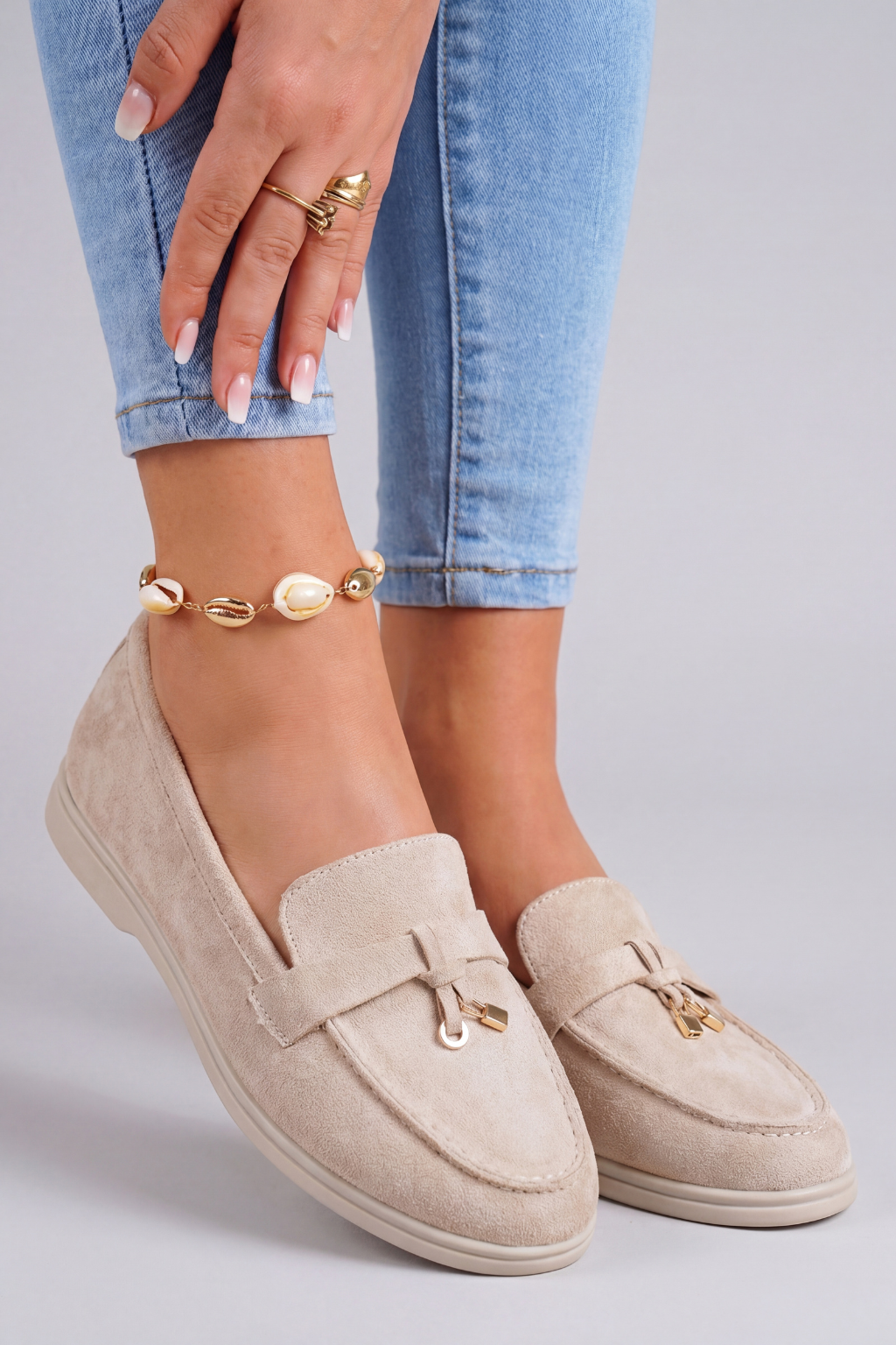Chloe | Beige Loafers