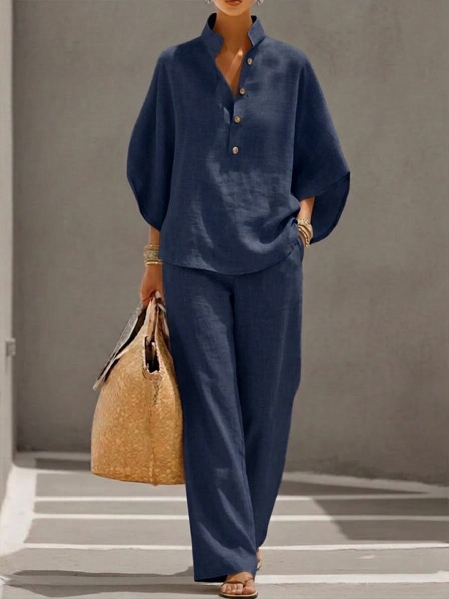 Josefa | Batwing Top and Wide-Leg Pants Set