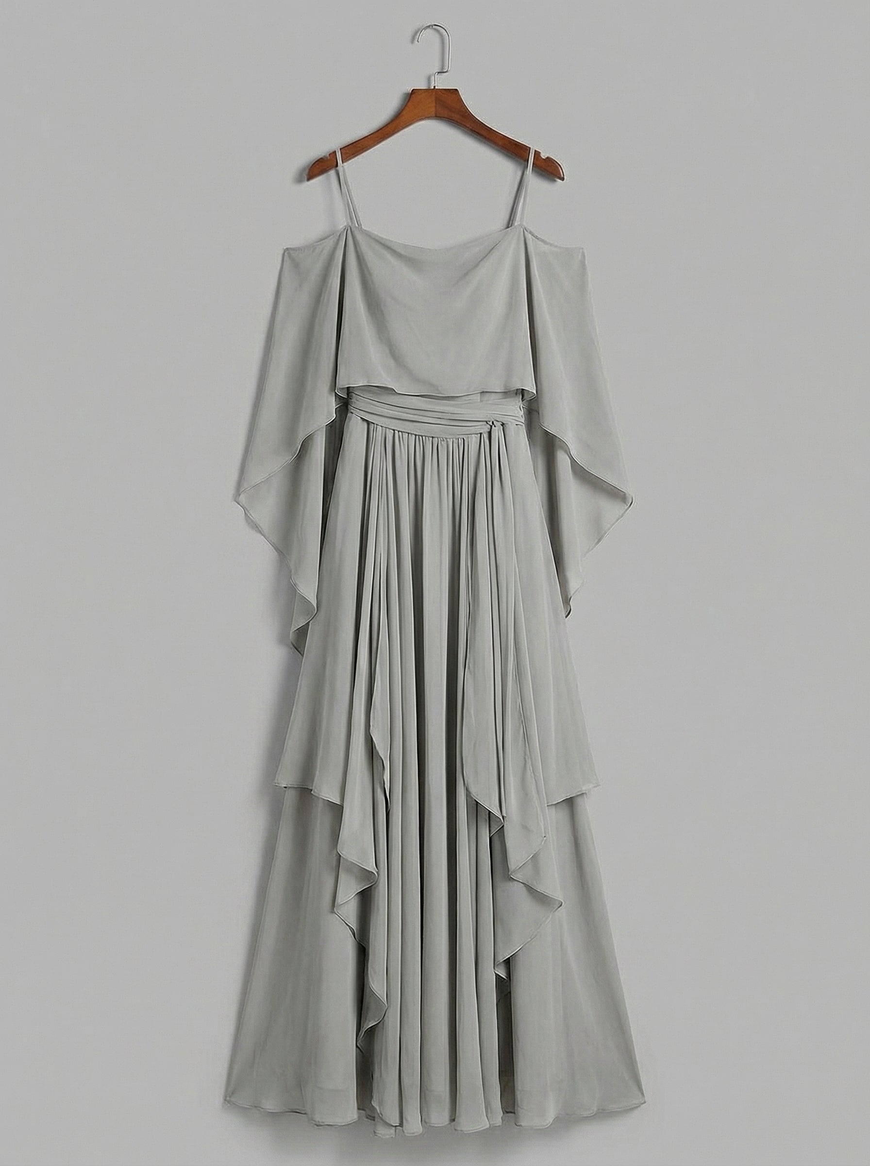 Isabela | Flowy Grey Set with Top and Trousers