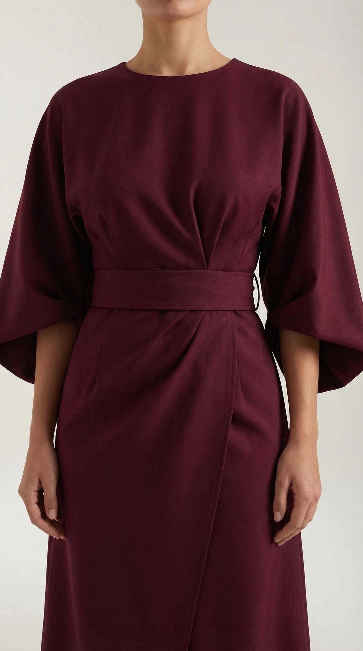 Ana | Vestido largo con cinturón