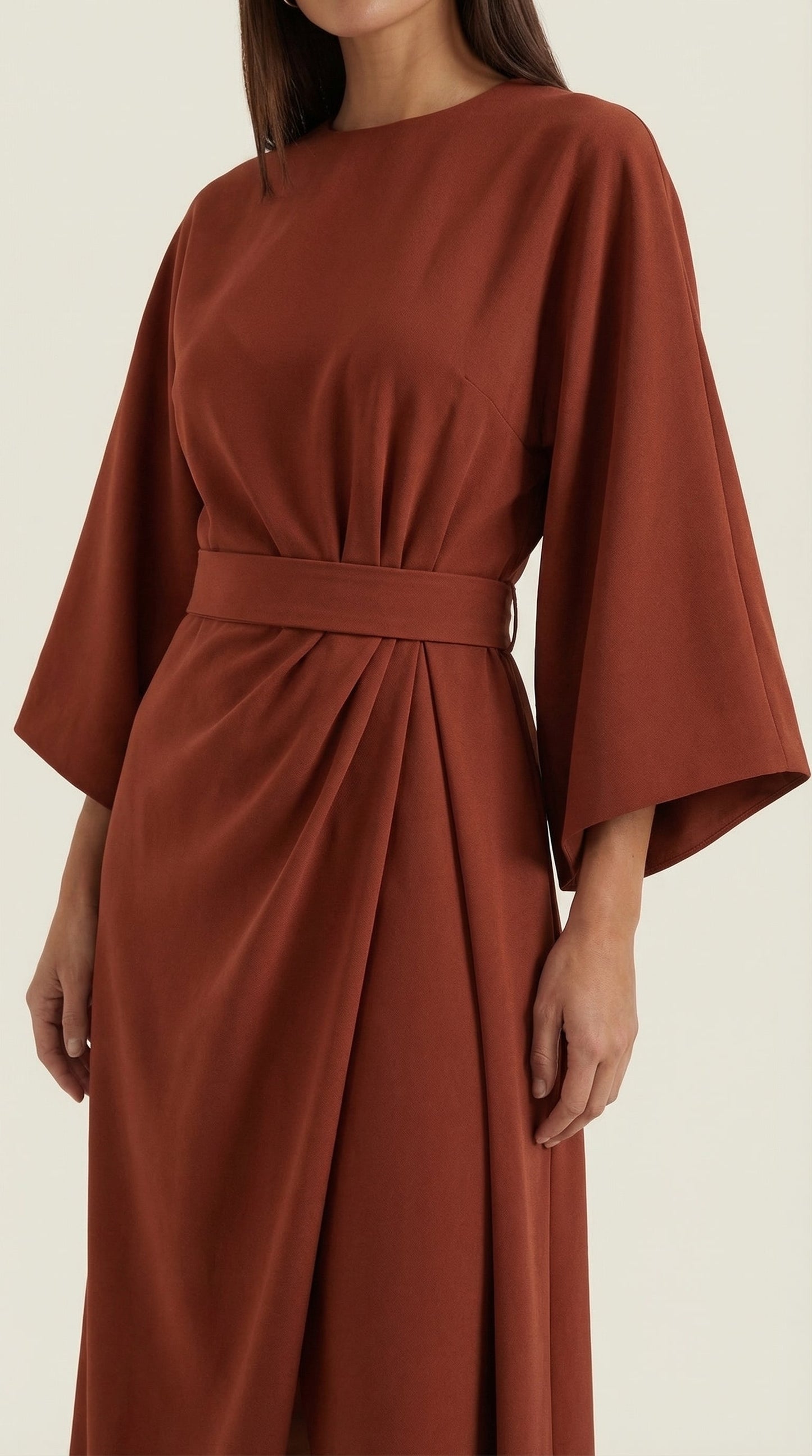 Ana | Vestido largo con cinturón