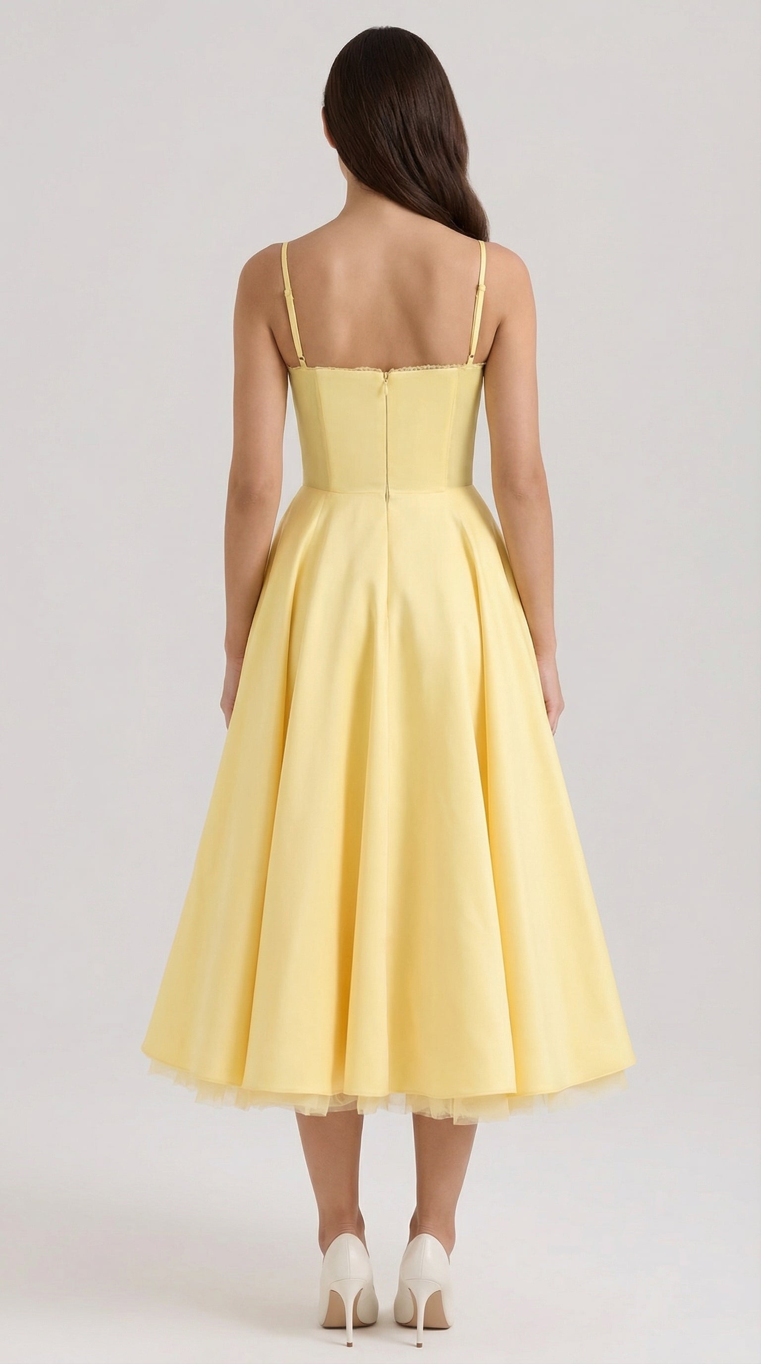 Isold tulle midi dress