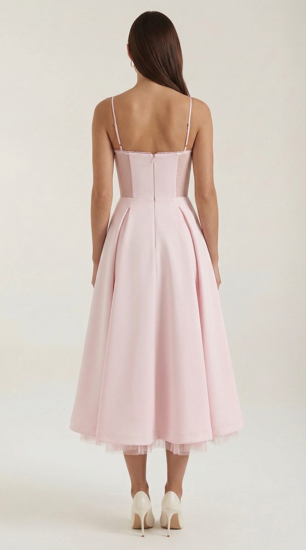 Isold tulle midi dress