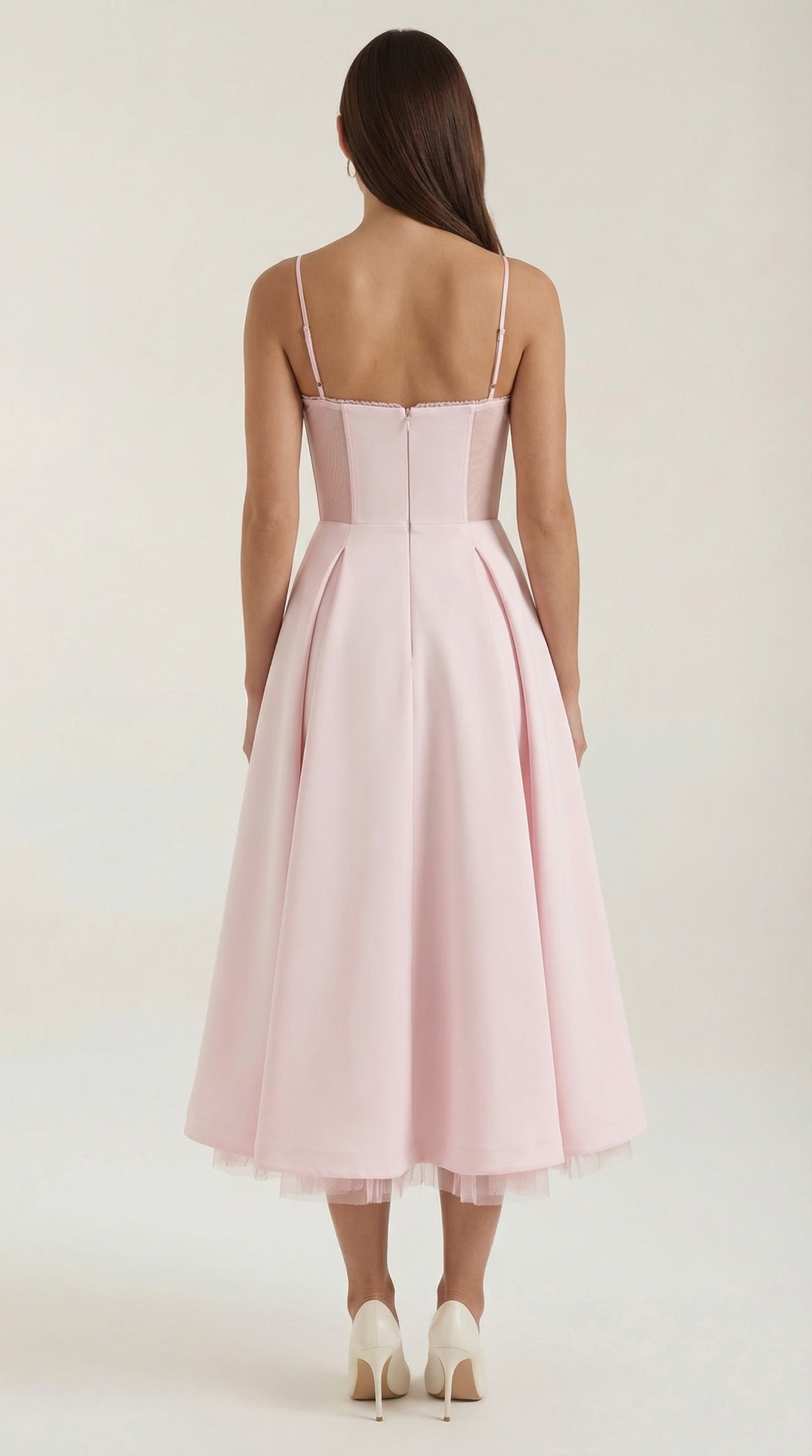 Isold tulle midi dress