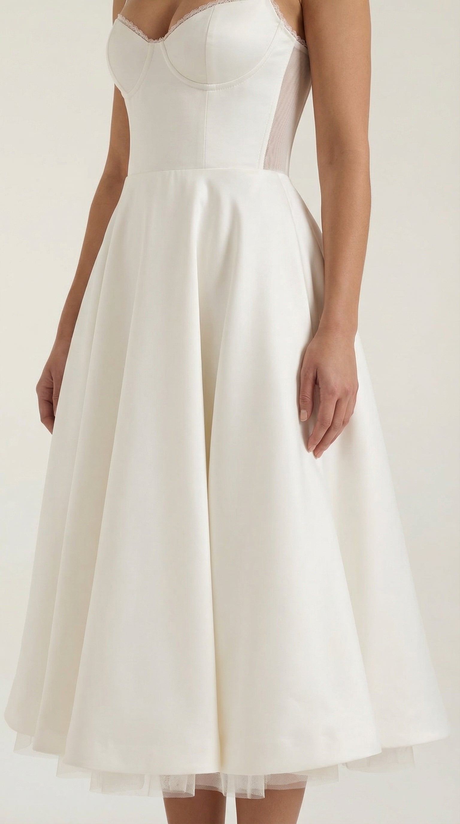 Isold tulle midi dress