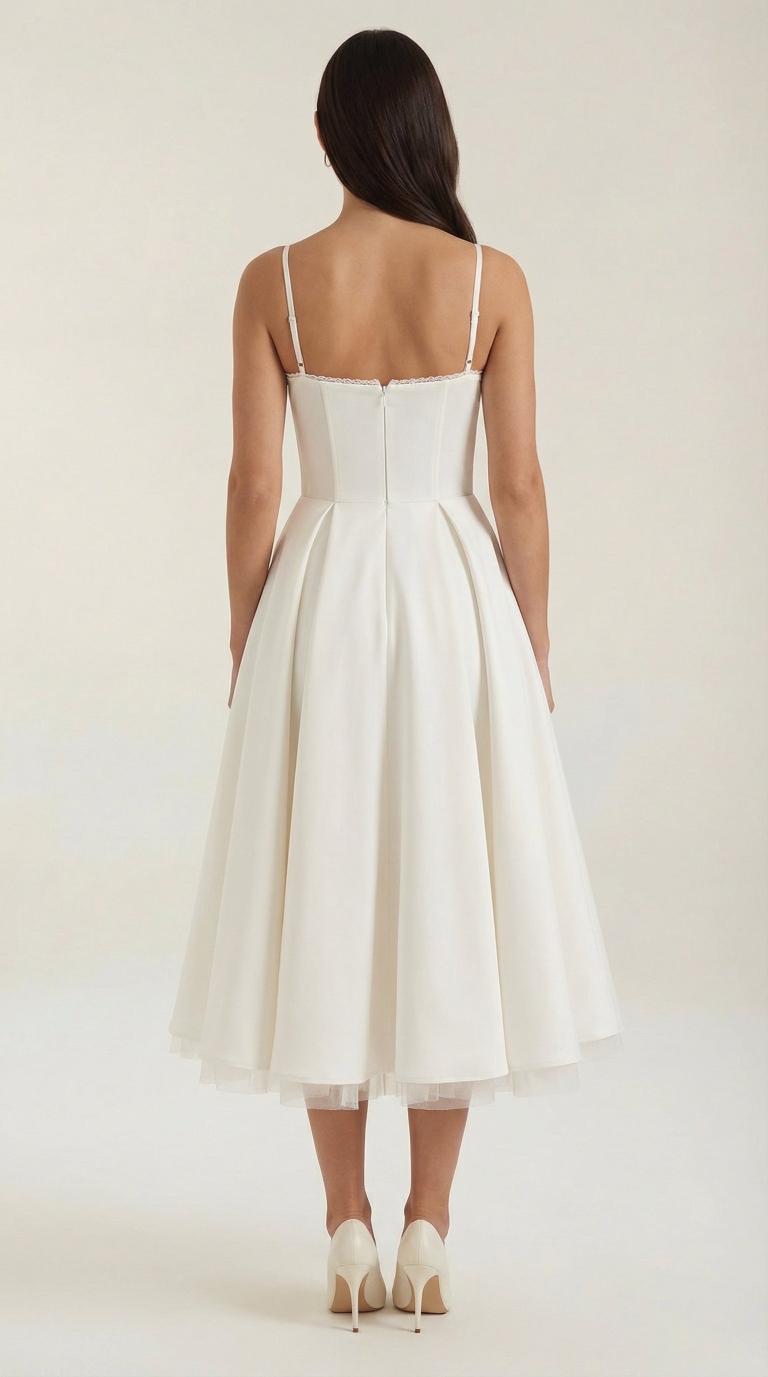 Isold tulle midi dress