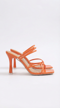 Karen's high-heeled sandals