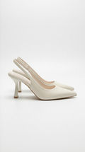 Nicole slingback court shoes